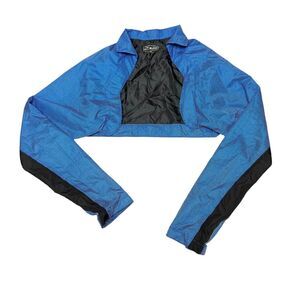 Sugoi S Blue Crop‎ Bike Cycle Rain Lightweight Long Sleeve Magnet Jacket